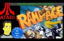 RAMPAGE gameplay by Activision ported to the Atari ST
