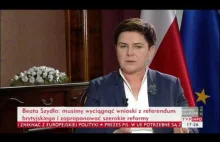 B.Szydło - Dziś Wieczorem