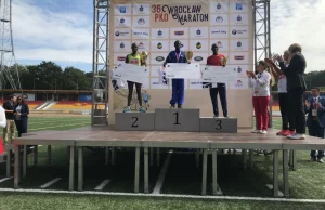 Wrocławski maraton wygrywa trzech Kenijczyków