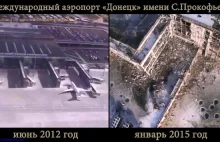 Jakie było lotnisko w Doniecku w 2012 roku, a jakie jest teraz