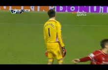 Kiks Fabianskiego w meczu z Liverpoolem. 29.12.2014