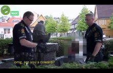 Norweska policja zatrzymuje pijaczka.