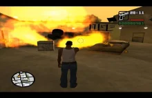 GTA San Andreas PL gameplay pl - #3 Ale urwał z koła!