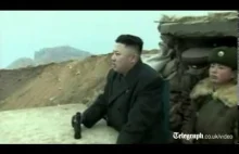 Kim Jong-un podczas zwiedzania obiektów wojskowych.