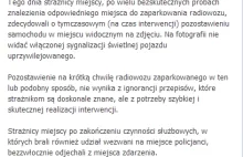 Odpowiedź krakowskiej Straży Miejskiej na opublikowane zdjęcie radiowozu SM