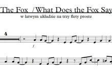 The fox - Ylvis - piosenka na trzy flety proste