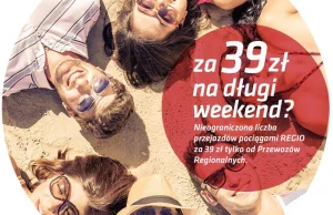 HIT! Podróże pociągami na długi weekend majowy (Boże Ciało) za 39 PLN - 6 dni