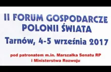 Drugie Forum Gospodarcze Polonii Świata w Tarnowie