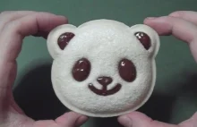 Kanapka w kształcie pandy