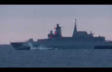 Próby morskie z pełną szybkością okrętu ORP Ślązak (eks-Gawron)
