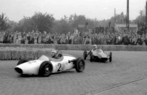 Uliczny wyścig samochodowy - Szczecin 1962 rok