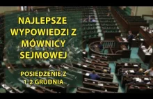Najlepsze wypowiedzi w Sejmie #3 (1-2 grudnia)