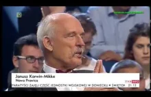 Janusz Korwin Mikke MASAkruje plugawe lewactwo