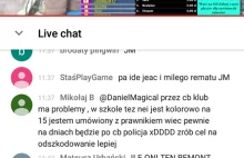 Mikołaj Doradza pod livem u magicala aby zbierał na odszkodowanie