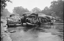 Wypadki samochodowe na początku lat 40