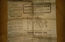 Zdjęcia trzech egzemplarzy łódzkiego dziennika Rozwój z sierpnia 1922 roku.