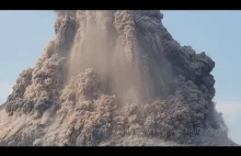 Erupcja wulkanu Krakatau z października 2018