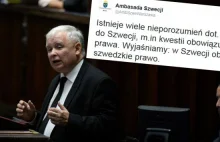 Szwecja odpowiada Kaczyńskiemu: „W Szwecji obowiązuje szwedzkie prawo"
