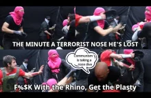 Antifa vs. koleś z kaskiem