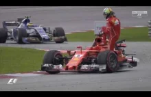 Stroll crashes Vettel after the finish!!! F1 2017 GP Malaysia