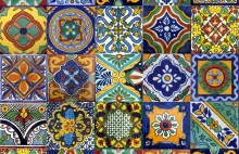 Mexican Tile - kitchen backsplash, bathroom & stairs ©