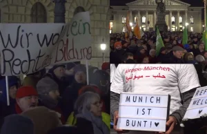 Ślepe Niemcy - W Monachium odbył się wiec poparcia dla uchodźców !