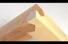 Sprytny sposób na łączenie pod kątem prostym dwóch kawałków drewna.