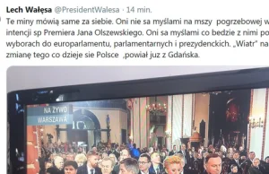 Pogrzeb Jana Olszewskiego. Lech Wałęsa zaatakował PiS