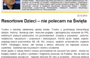 Atak na książkę „Resortowe dzieci”.