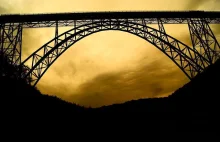 NRW: Müngstener Brücke - najwyższy most kolejowy w Niemczech