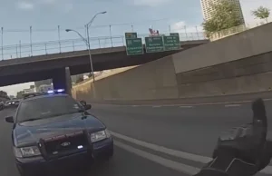 Policjant podpuścił motocyklistę, po czym chciał go ukarać?