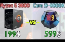 Ryzen 5 3600 vs Core i9-9900K