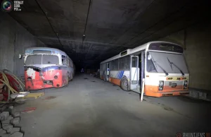 Opuszczone cmentarzysko autobusów i tramwajów ukryte w tunelach metra