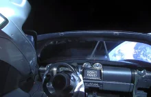Zobacz na żywo moment, kiedy Tesla Roadster zniknie z pola widzenia teleskopów
