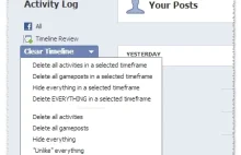 Skrypt do GreaseMoneky usuwający całą Twoją aktywność na facebooku
