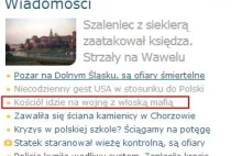 Wojna kościoła z mafią, czyli kwiatków na onecie ciąg dalszy