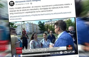 TVP chciało pokazać "protest przeciwko decyzji władz stolicy". Mieszkańcy:...