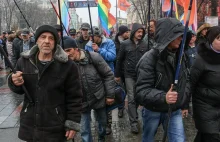 Demonstracja "gejów" w Kijowie
