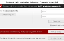 Limitowany dostęp do rp.pl