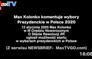 Max Kolonko komentuje wybory prezydenckie w Polsce 2020