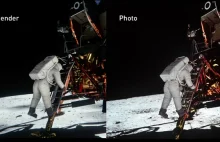 Pierwsze lądowanie na księżycu pokazane w Unreal engine 4 z wykorzystaniem...