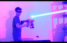Pistolet laserowy domowej roboty o mocy 40W