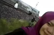 Dziewczyna nagrywając selfie uchwyciła śmierć chłopaka zabitego przez pociąg