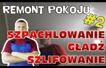 Szpachlowanie, gładź i szlifowanie - remont pokoju