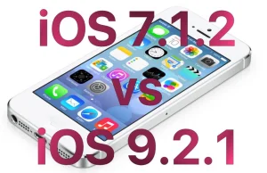 Test szybkości iPhone 4S iOS 9.2.1 vs iOS 7.1.2