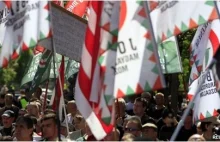 Anty Żydowski wiec na Węgrzech przeciw Światowemu Kongresowi Żydów w Budapeszcie