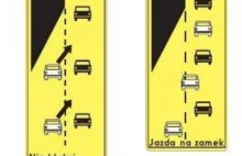 Śląska drogówka zachęca kierowców do "jeżdżenia na suwak" - są znaki