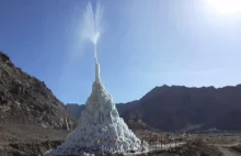 Sztuczny lodowiec w Himalajach