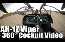 Wideo z kokpitu śmigłowca Bell AH-1Z Viper w 360°