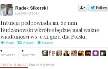 Twitter, giełda i minister